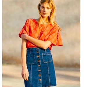 MADEWELL Denim Skirt, size 8